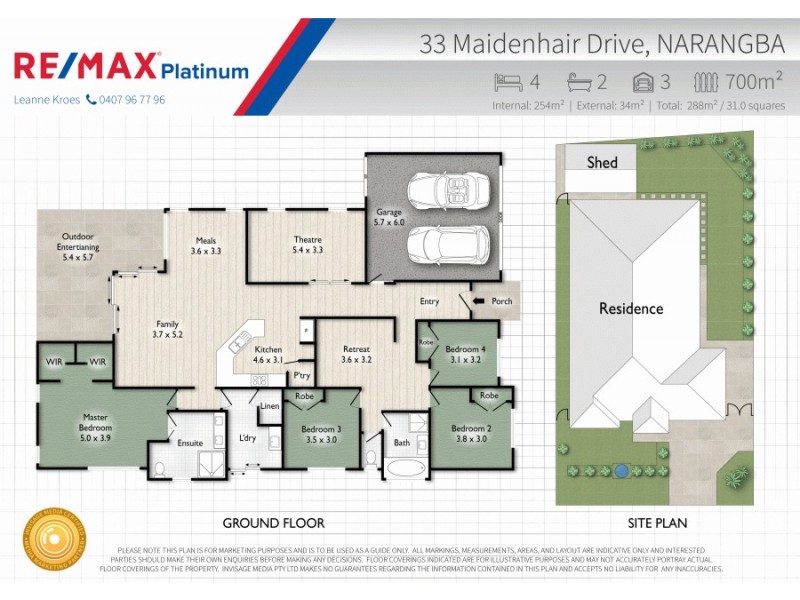 33 Maidenhair Drive, Narangba QLD 4504 Floorplan