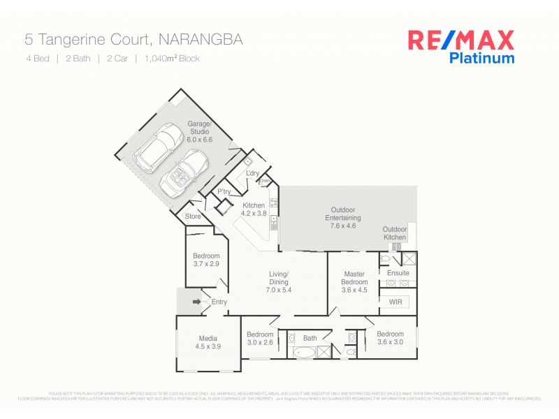 5 Tangerine Court, Narangba QLD 4504 Floorplan