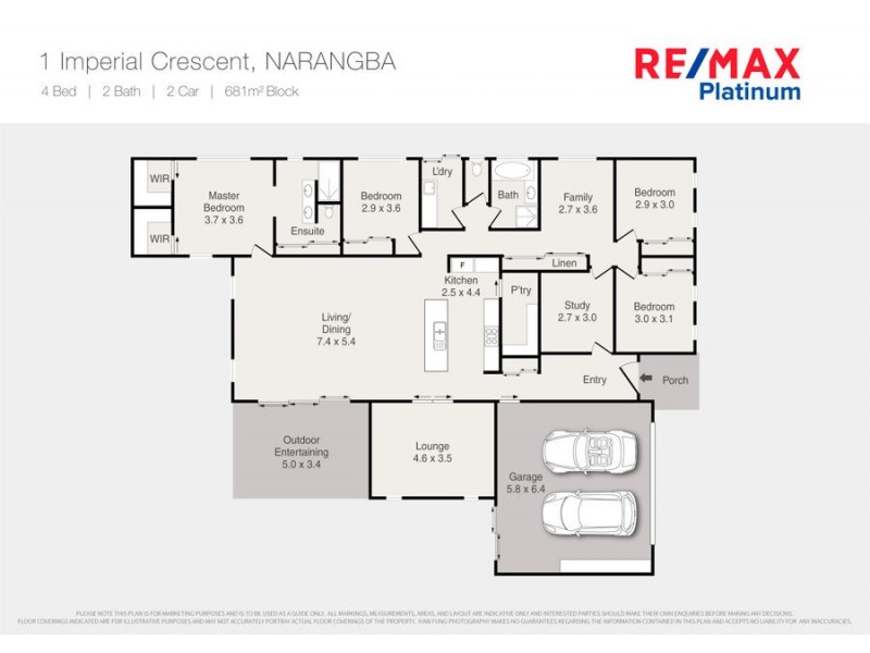 1 Imperial Crescent, Narangba QLD 4504 Floorplan