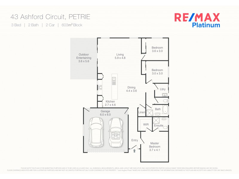 43 Ashford Circuit, Petrie QLD 4502 Floorplan