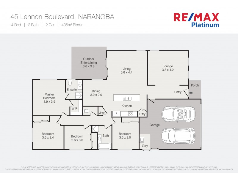 45 Lennon Boulevard, Narangba QLD 4504 Floorplan