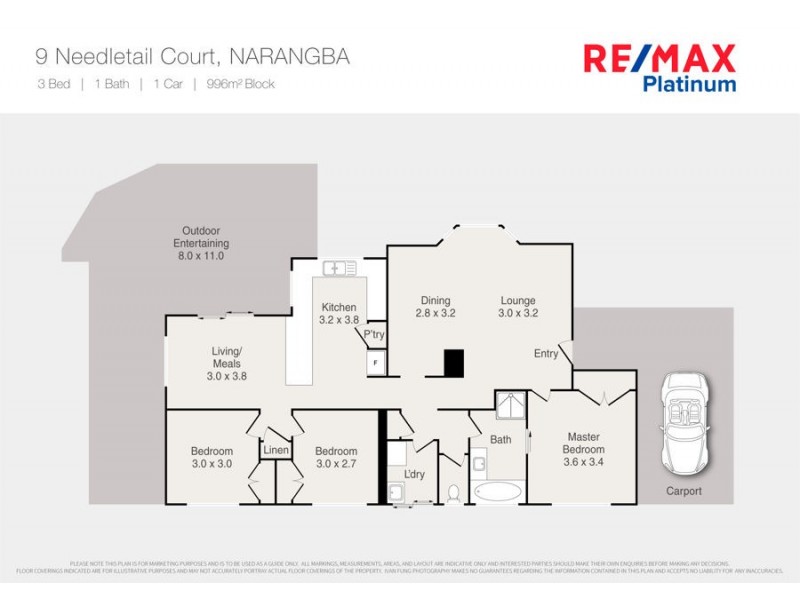 9 Needletail Court, Narangba QLD 4504 Floorplan