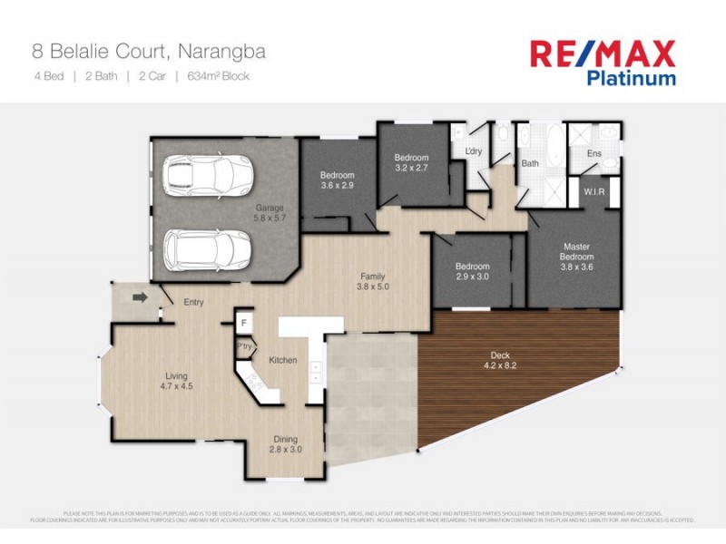 8 Belalie Court, Narangba QLD 4504 Floorplan