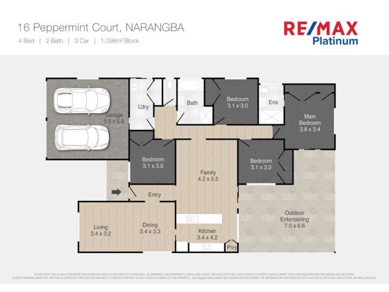 16 Peppermint Court, Narangba QLD 4504 Floorplan