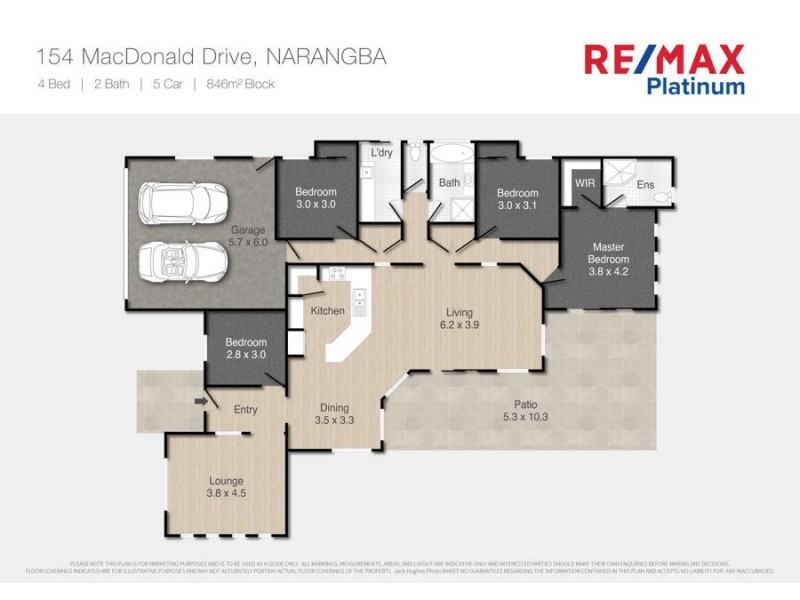 154 MacDonald Drive, Narangba QLD 4504 Floorplan