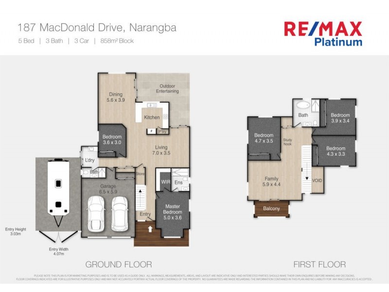 187 MacDonald Drive, Narangba QLD 4504 Floorplan