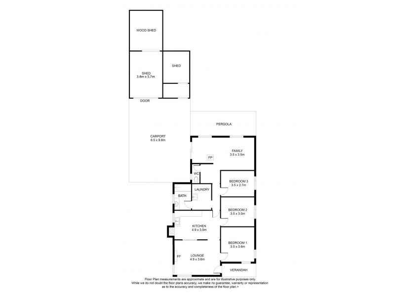 7 Coombe Street, Nangwarry SA 5277 Floorplan