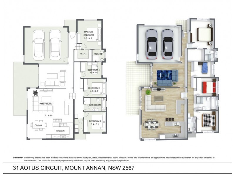 31 Aotus Circuit, Mount Annan NSW 2567 Floorplan