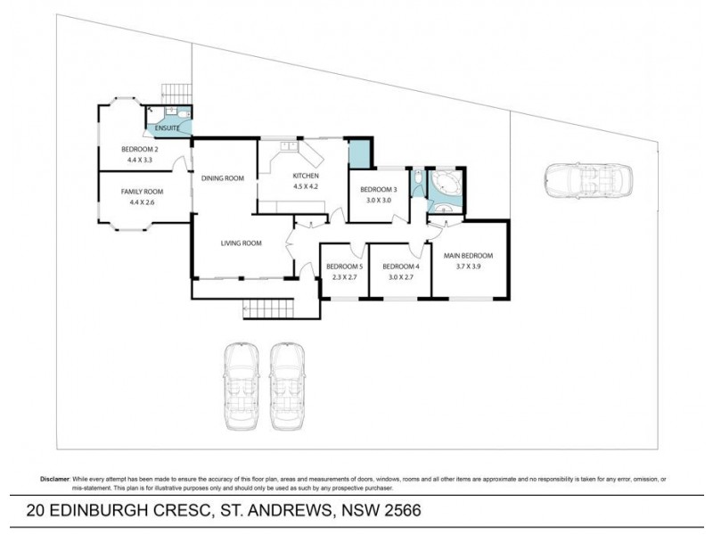 20 Edinburgh Crescent, St Andrews NSW 2566 Floorplan