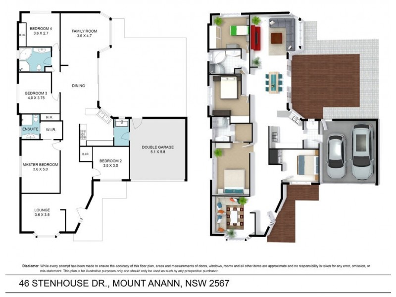 46 Stenhouse Drive, Mount Annan NSW 2567 Floorplan