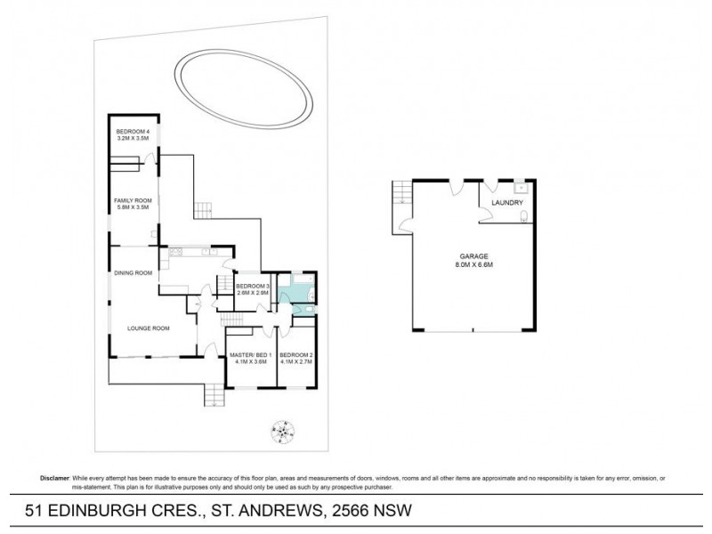 51 Edinburgh Crescent, St Andrews NSW 2566 Floorplan