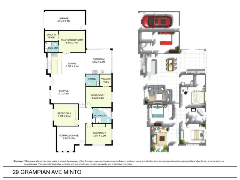 29 Grampian Avenue, Minto NSW 2566 Floorplan