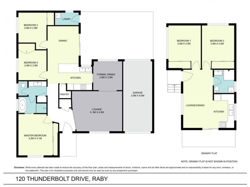 120 Thunderbolt Drive, Raby NSW 2566 Floorplan