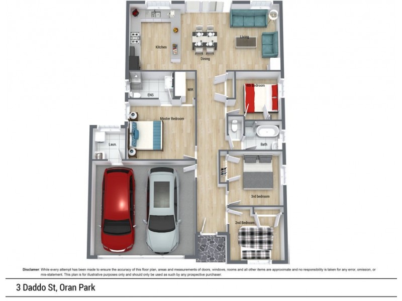 3 Daddo Street, Oran Park NSW 2570 Floorplan