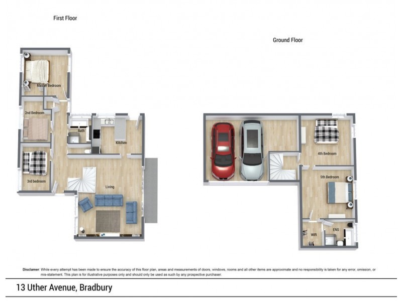 13 Uther Avenue, Bradbury NSW 2560 Floorplan