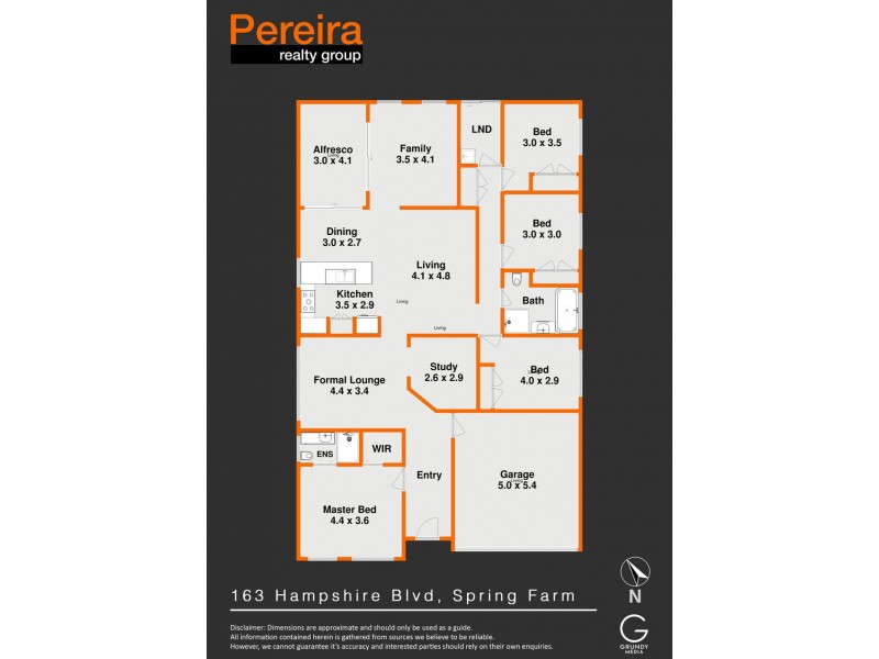 163 Hampshire Boulevarde, Spring Farm NSW 2570 Floorplan