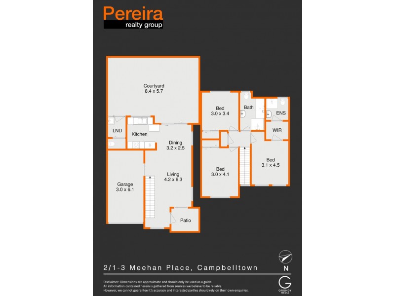 2/1-3 Meehan Place, Campbelltown NSW 2560 Floorplan