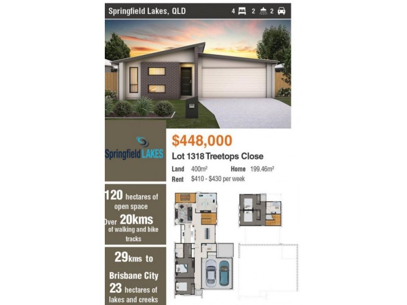 L 1318 Treetops Close, Springfield Lakes QLD 4300