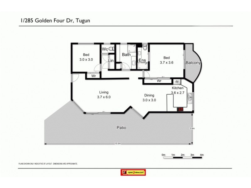 1/285 Golden Four Drive, Bilinga QLD 4225 Floorplan
