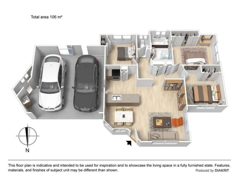1/84 Honeymyrtle Drive, Banora Point NSW 2486 Floorplan