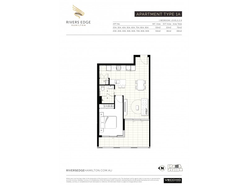 206/8 Hunt Street, Hamilton QLD 4007 Floorplan