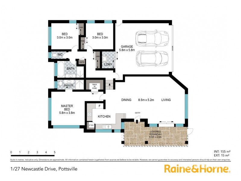 1/27 Newcastle Drive, Pottsville NSW 2489 Floorplan