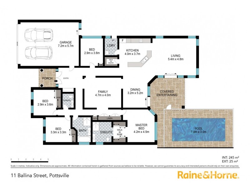 11 Ballina Street, Pottsville NSW 2489 Floorplan