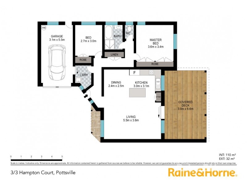 3/3 Hampton Court, Pottsville NSW 2489 Floorplan
