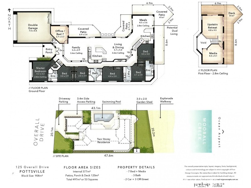 125 Overall Drive, Pottsville NSW 2489 Floorplan