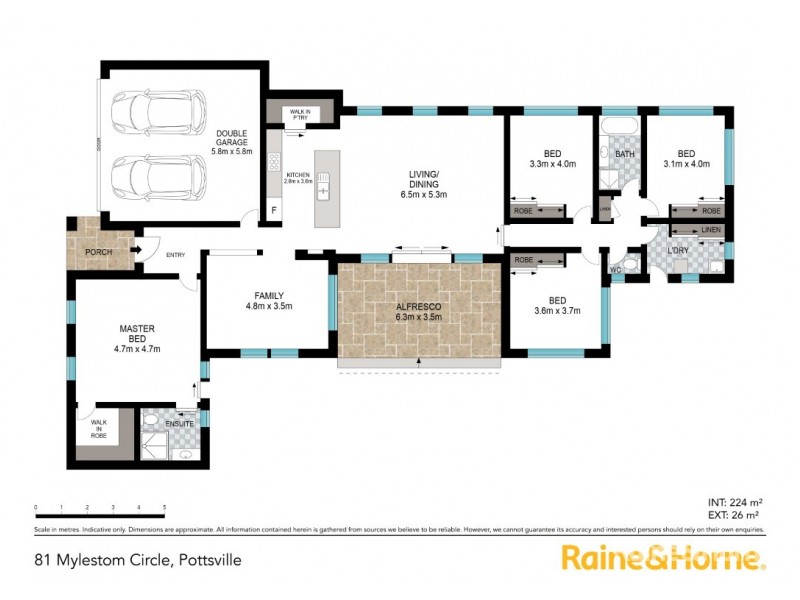 81 Mylestom Circle, Pottsville NSW 2489 Floorplan
