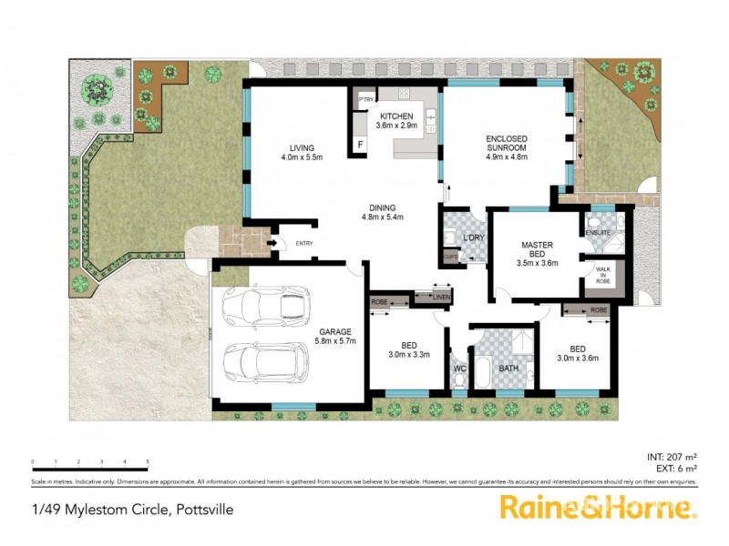 1/49 Mylestom Circle, Pottsville NSW 2489 Floorplan