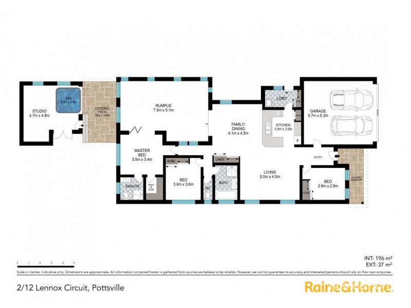 2/12 Lennox Circuit, Pottsville NSW 2489 Floorplan