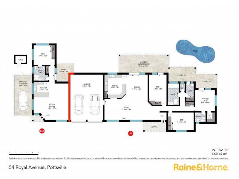 54 Royal Drive, Pottsville NSW 2489 Floorplan