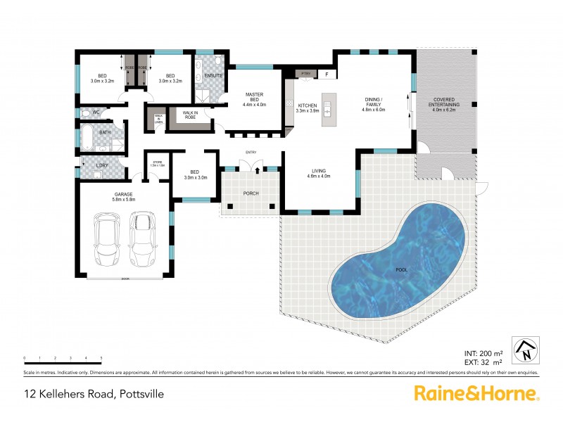 12 Kellehers Road, Pottsville NSW 2489 Floorplan