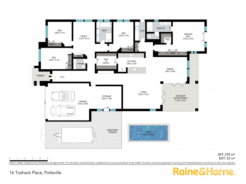16 Toshack Place, Pottsville NSW 2489 Floorplan