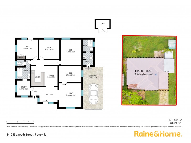 3/12 Elizabeth Street, Pottsville NSW 2489 Floorplan