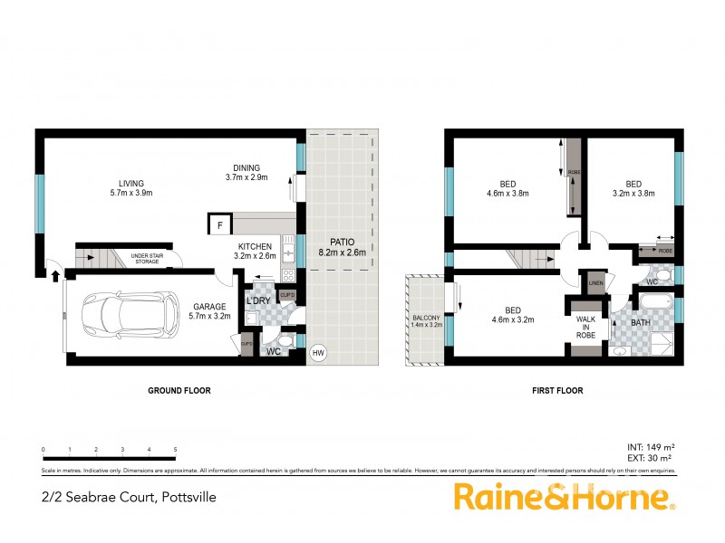 2/2 Seabrae Court, Pottsville NSW 2489 Floorplan