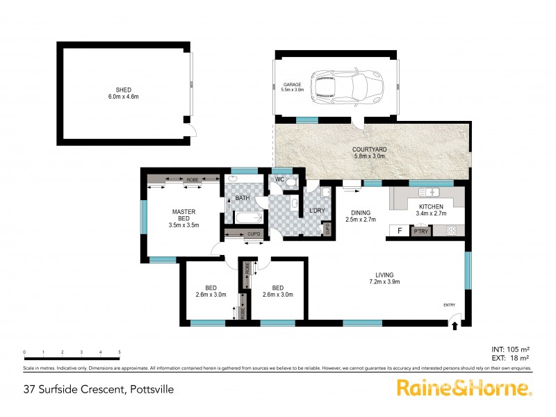 37 Surfside Crescent, Pottsville NSW 2489 Floorplan