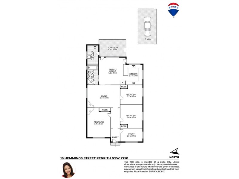 16 HEMMINGS STREET, Penrith NSW 2750 Floorplan