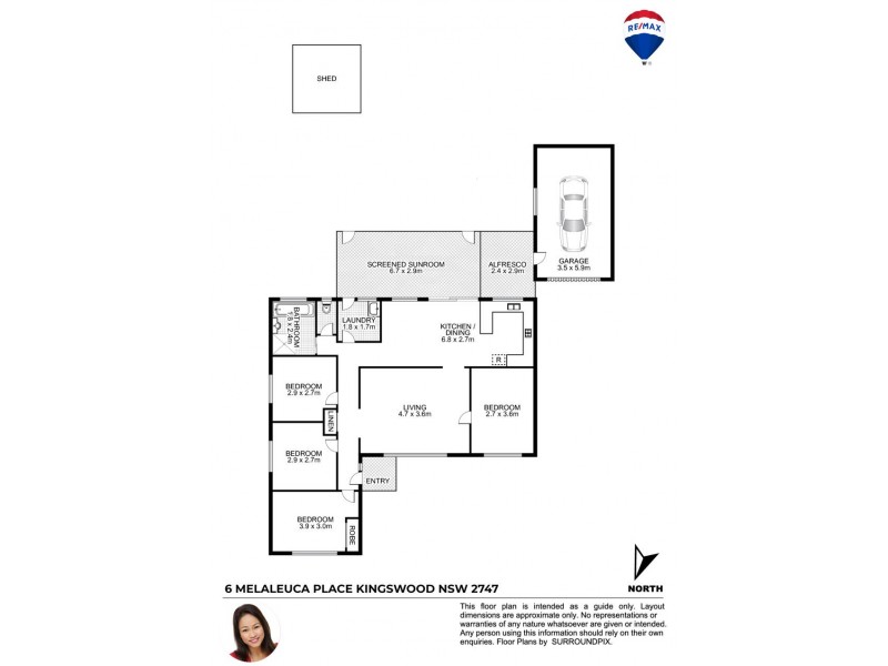 6 Melaleuca Place, Kingswood NSW 2747 Floorplan