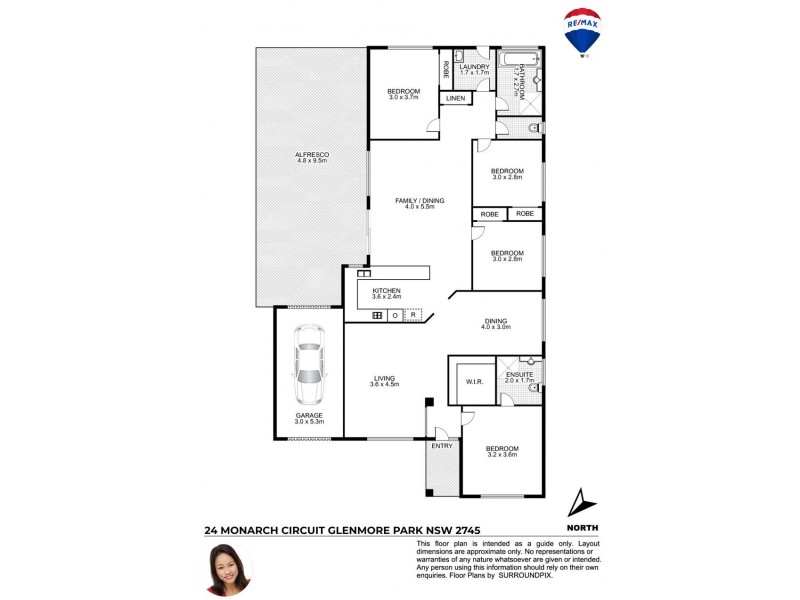 24 MONARCH CIRCUIT, Glenmore Park NSW 2745 Floorplan