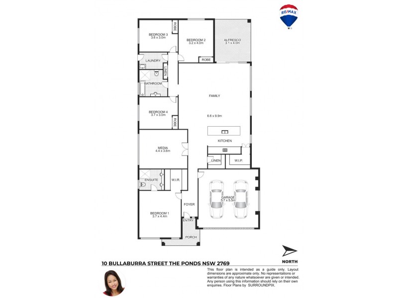 10 BULLABURRA STREET, The Ponds NSW 2769 Floorplan