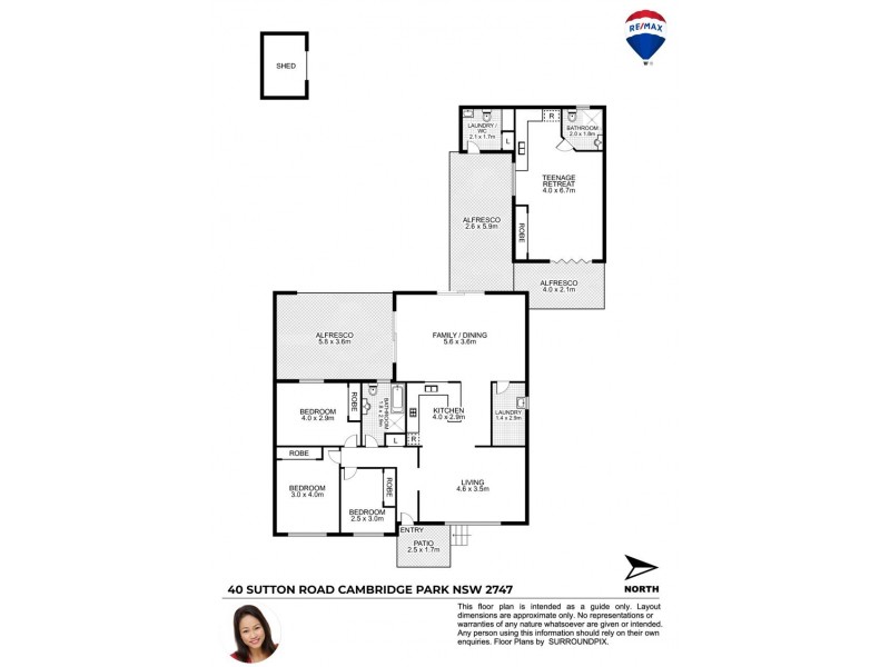 40 SUTTON ROAD, Cambridge Park NSW 2747 Floorplan