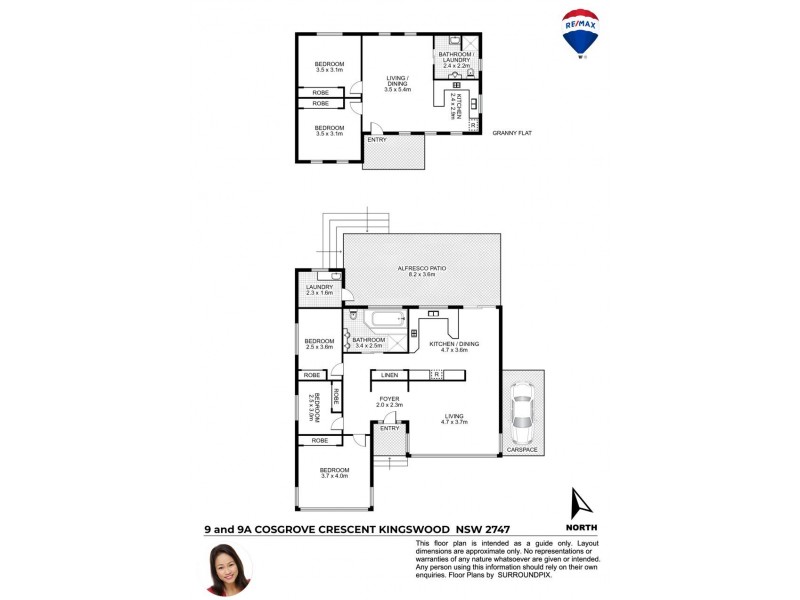 9 & 9A COSGROVE CRESCENT, Kingswood NSW 2747 Floorplan
