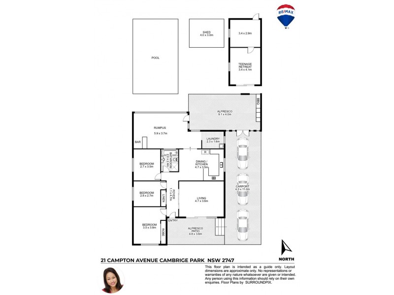 21 CAMPTON AVENUE, Cambridge Park NSW 2747 Floorplan