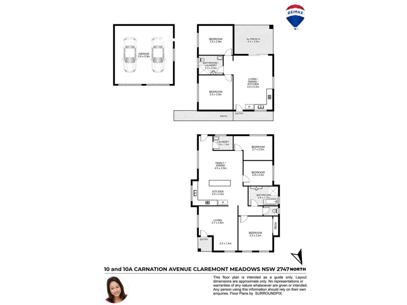 10 & 10A CARNATION AVENUE, Claremont Meadows NSW 2747 Floorplan