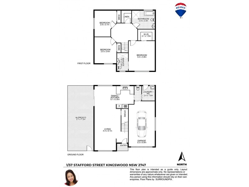1/57 STAFFORD STREET, Kingswood NSW 2747 Floorplan
