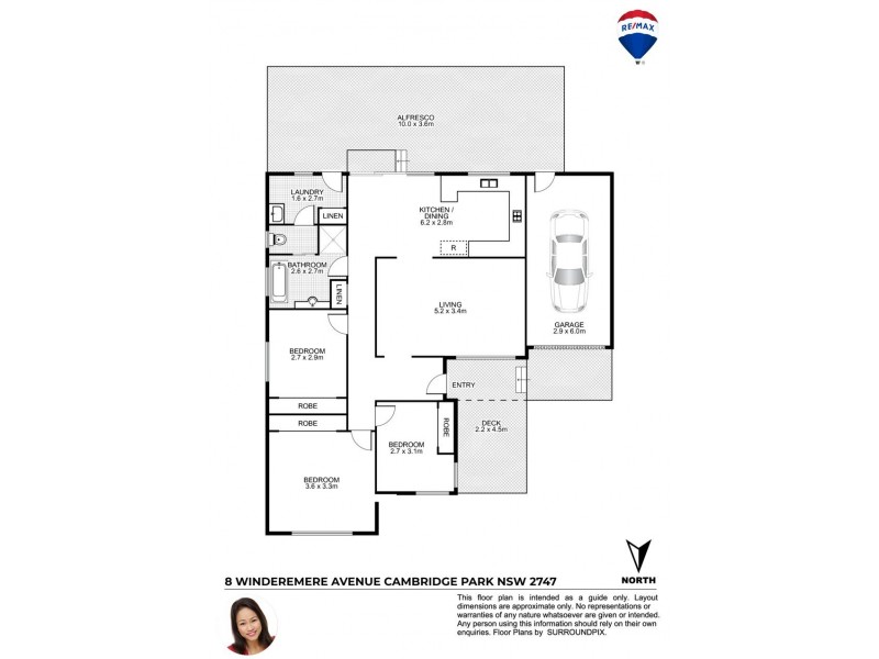 8 WINDERMERE AVENUE, Cambridge Park NSW 2747 Floorplan