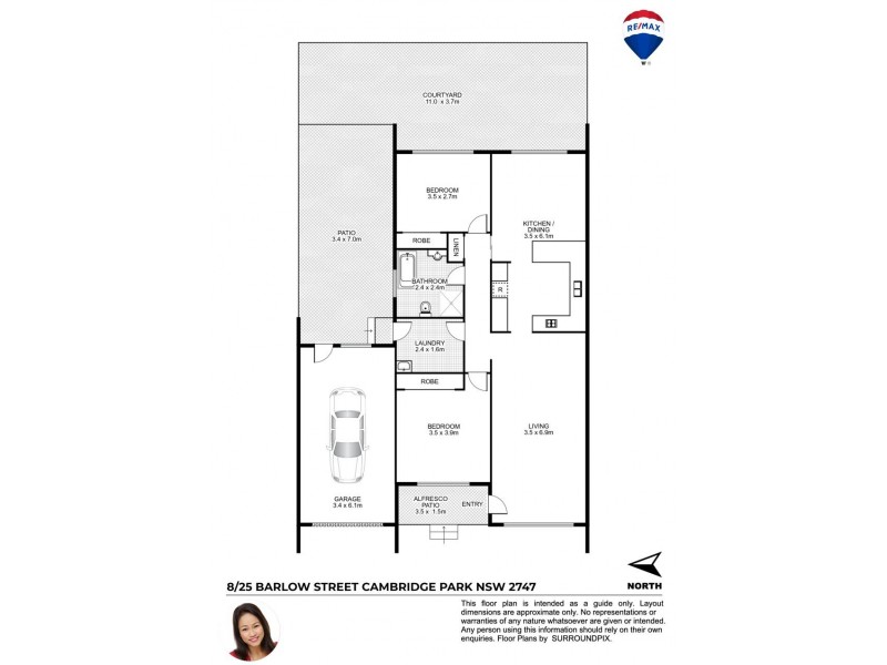 8/25 BARLOW STREET, Cambridge Park NSW 2747 Floorplan