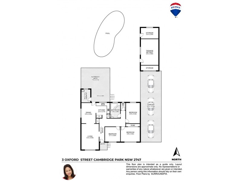 3 OXFORD STREET, Cambridge Park NSW 2747 Floorplan
